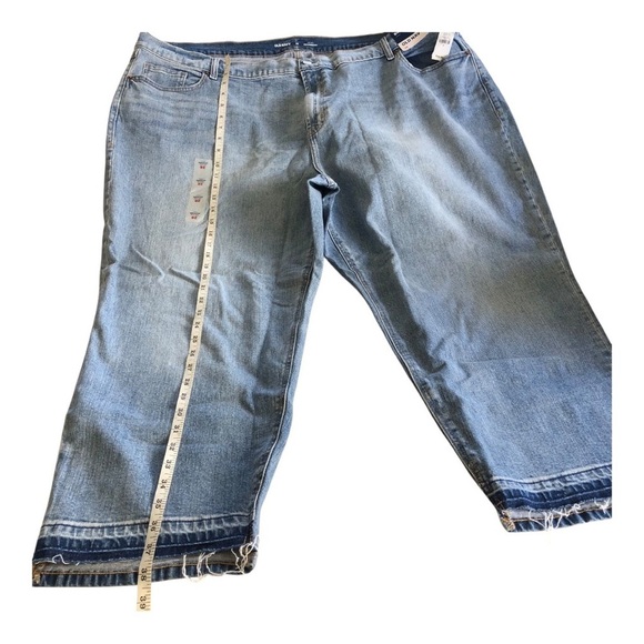 Old Navy Woman’s Mid-Rise Boyfriend Ankle Blue Denim Jeans Plus Size 26 - Picture 9 of 11